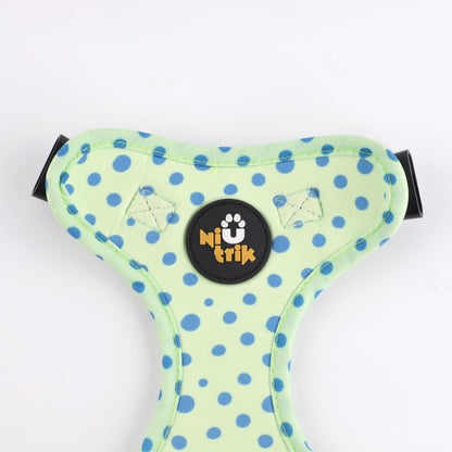 Reversible Dog Harness – Leap Into Style (Frogs)