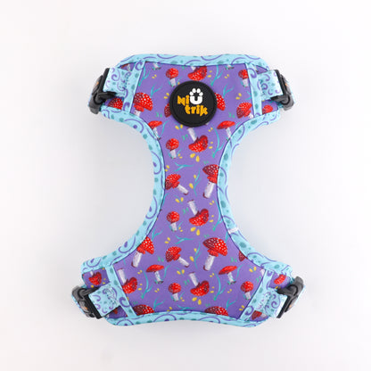 Reversible Dog Harness – Mushroom Magic