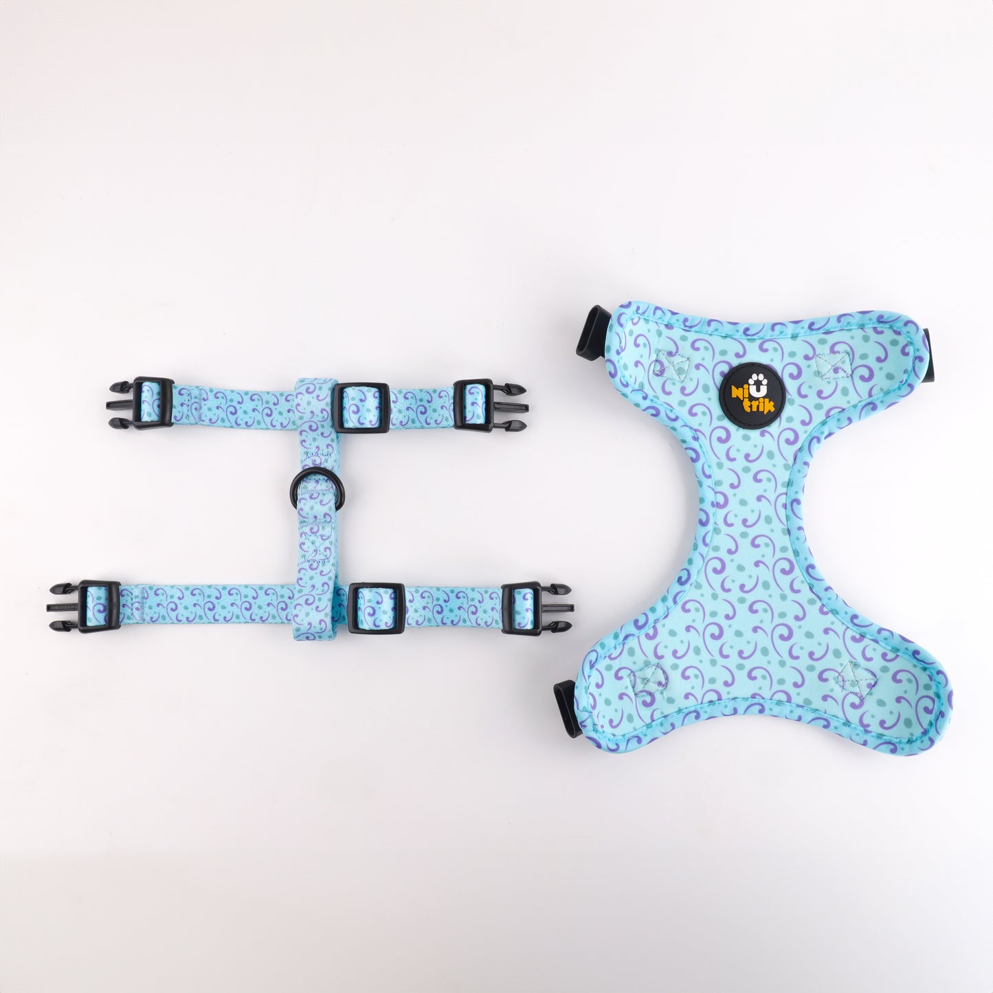 Reversible Dog Harness – Mushroom Magic